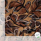 Sergé de viscose imprimé feuilles taupe - mise en situation