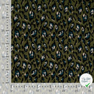 Sergé de viscose imprimé léopard turquoise - mise en situation