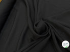 SERGÉ POLYVISCOSE TOMBÉ LOURD NOIR - My Little Coupon
