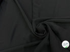 SERGÉ POLYVISCOSE TOMBÉ LOURD NOIR - My Little Coupon