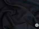 SERGÉ TENCEL NOIR REFLET BLEUTÉ SOUPLE - coupon de tissu de 3 mètres - My Little Coupon - tissu - coudre