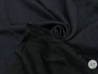 SERGÉ TENCEL NOIR REFLET BLEUTÉ SOUPLE - coupon de tissu de 3 mètres - My Little Coupon - tissu - coudre