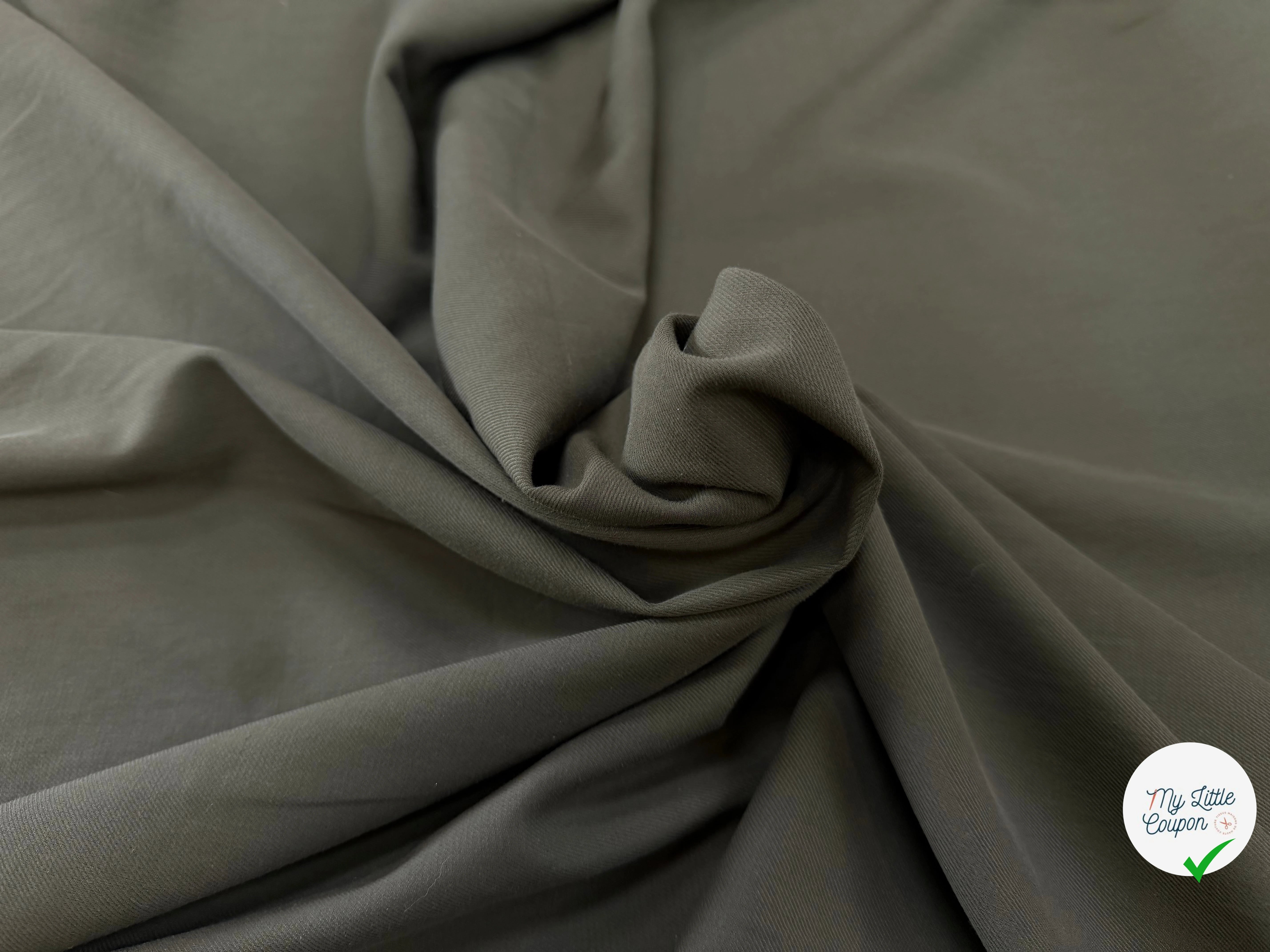 SERGÉ VISCOSE KHAKI TENUE LOURDE - My Little Coupon