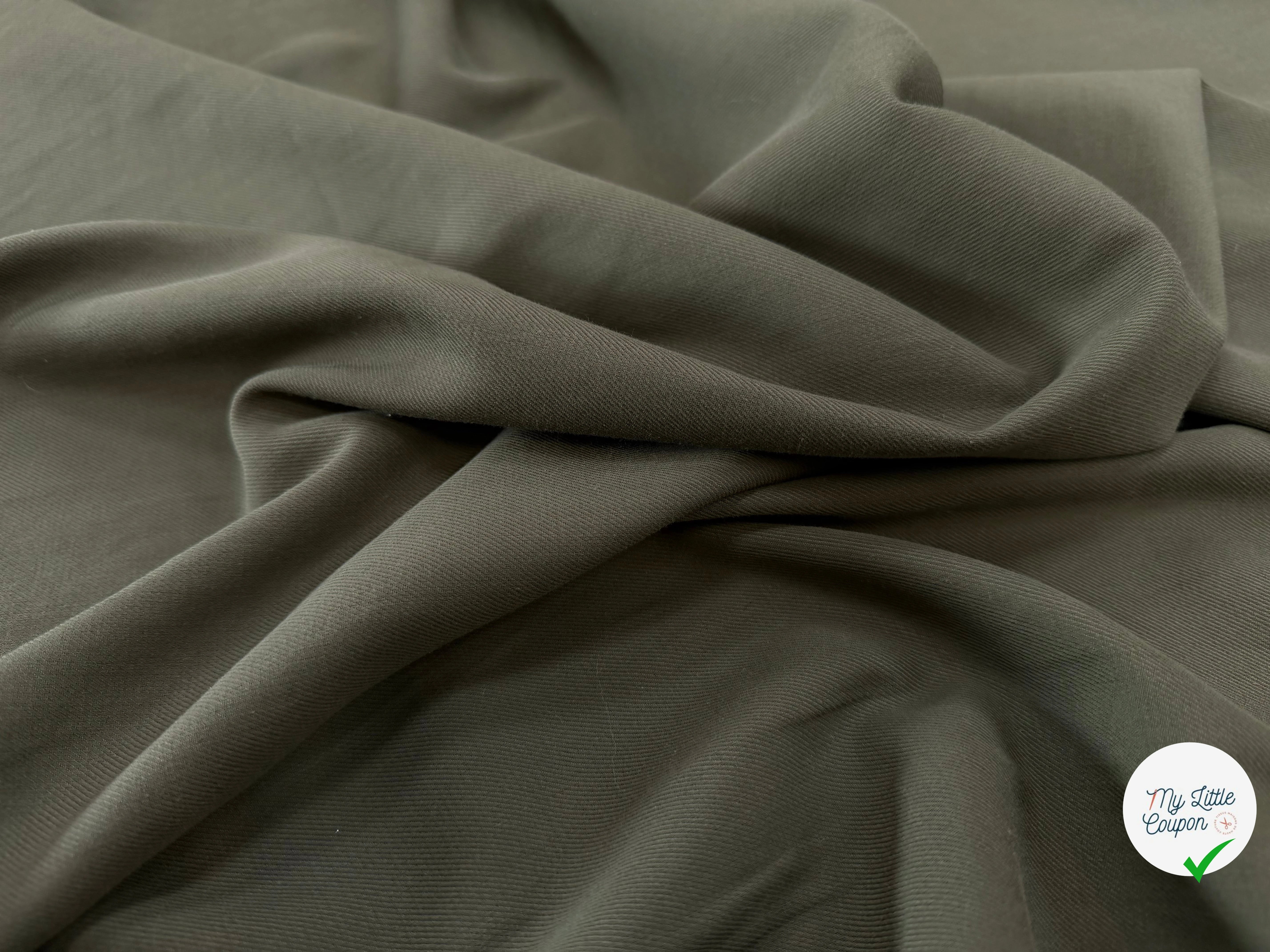 SERGÉ VISCOSE KHAKI TENUE LOURDE - My Little Coupon