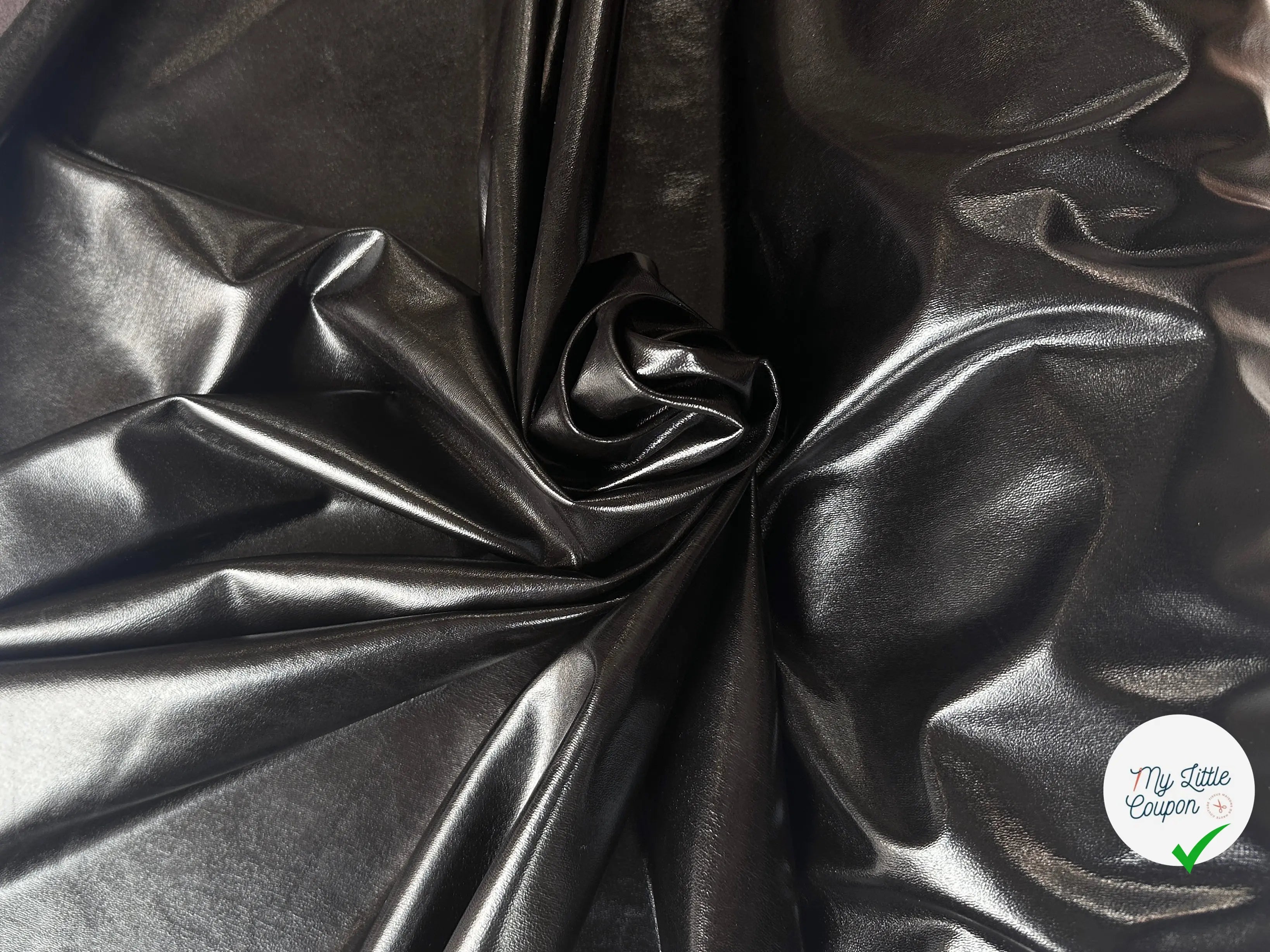SIMILI CUIR BOMBERS SCINTILLANT ENVERS TOUT DOUX NOIR MLC INTERN