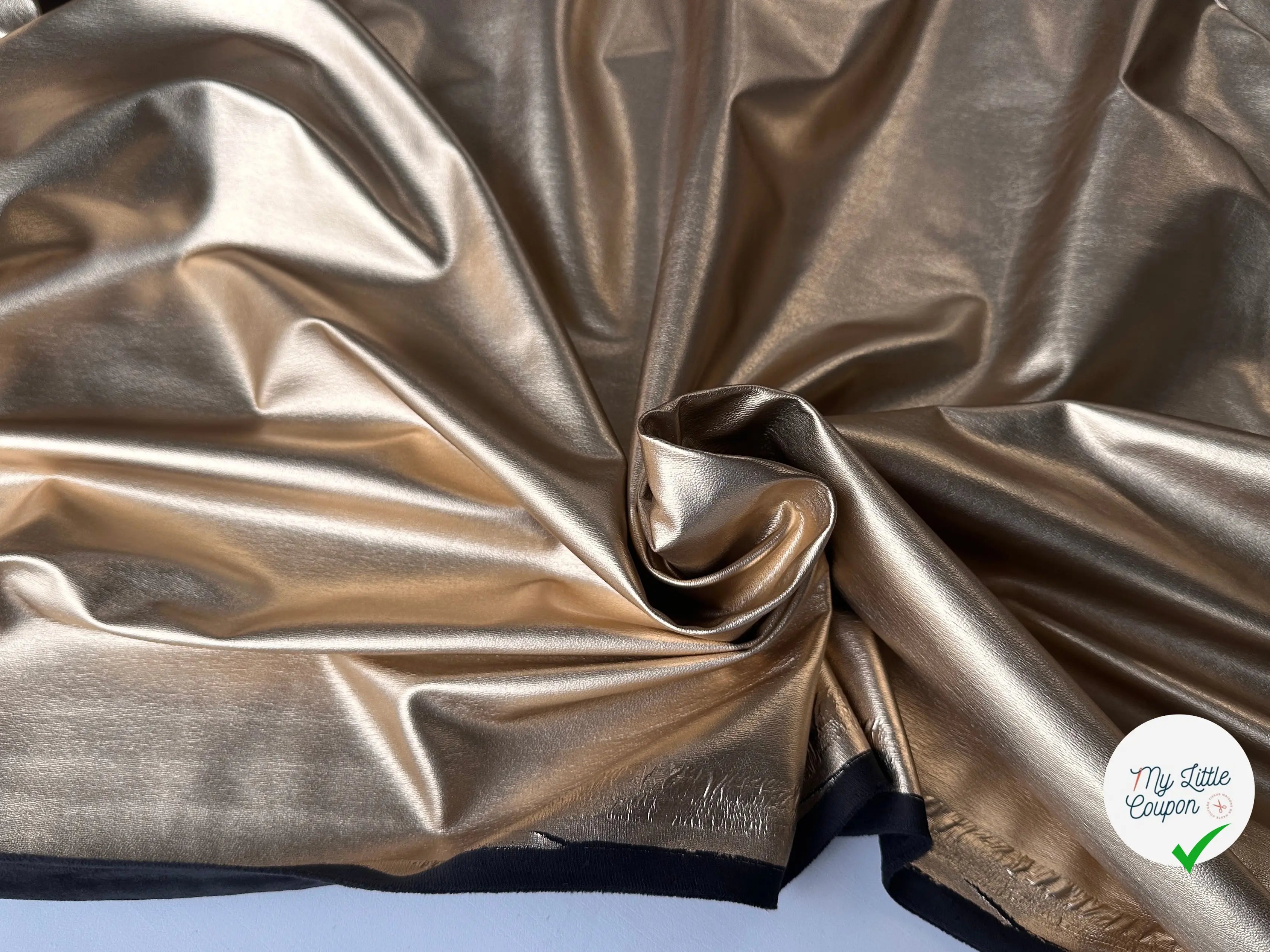 SIMILI CUIR BOMBERS SCINTILLANT ENVERS TOUT DOUX OR FORT MLC INTERN