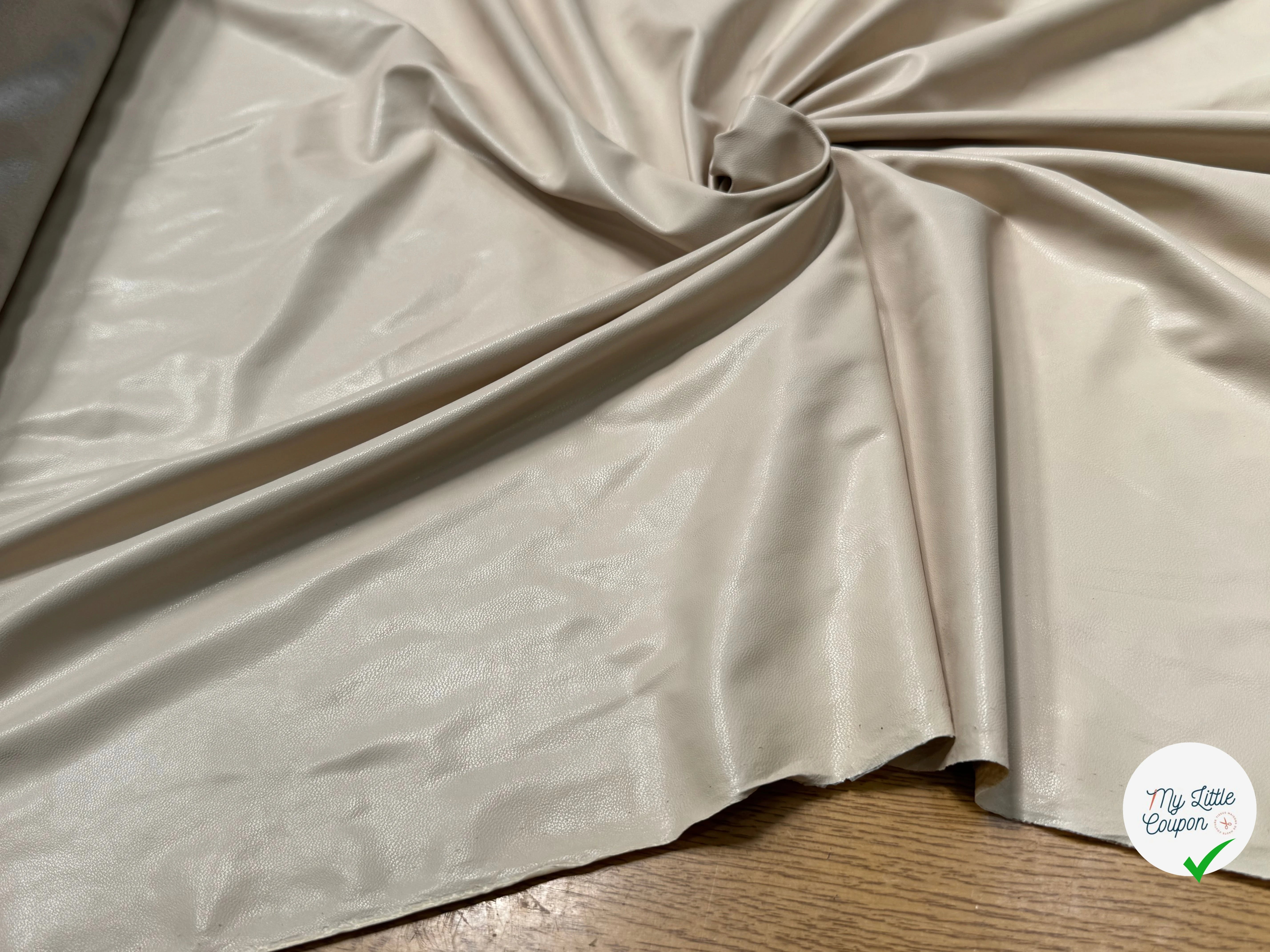 SIMILICUIR SOUPLE ENDROIT DOUX CREME STRETCH - My Little Coupon
