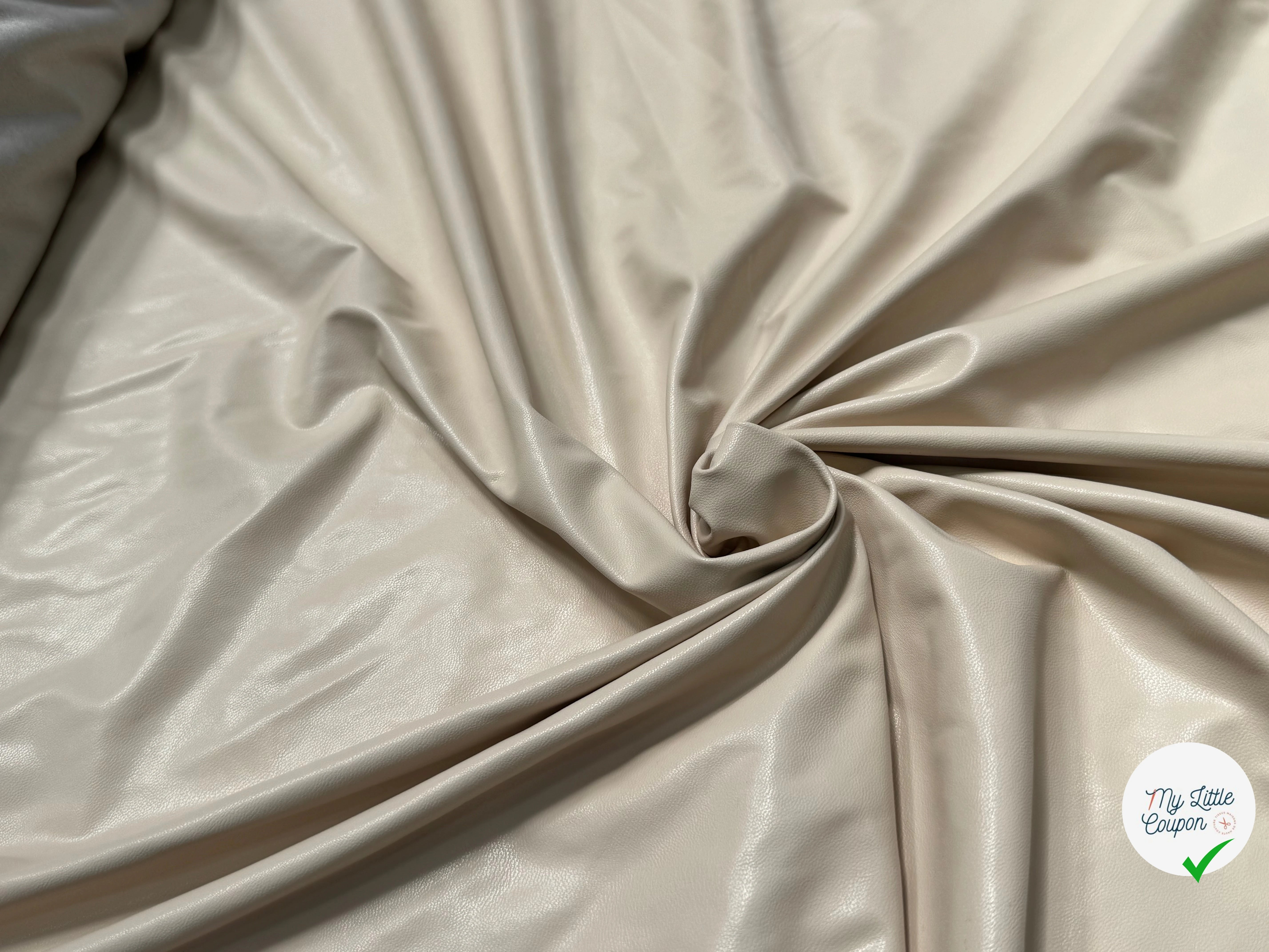 SIMILICUIR SOUPLE ENDROIT DOUX CREME STRETCH - My Little Coupon