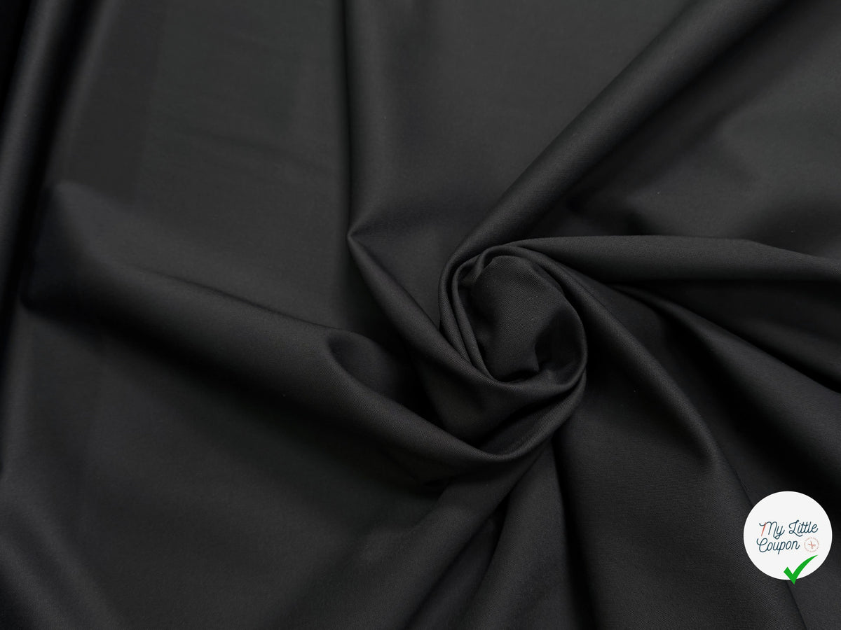 SUBLIME DRAPERIE NOIRE STRETCH TOUCHER ULTRA DOUX ET TENUE IMPECCABLE ITALIE - My Little Coupon