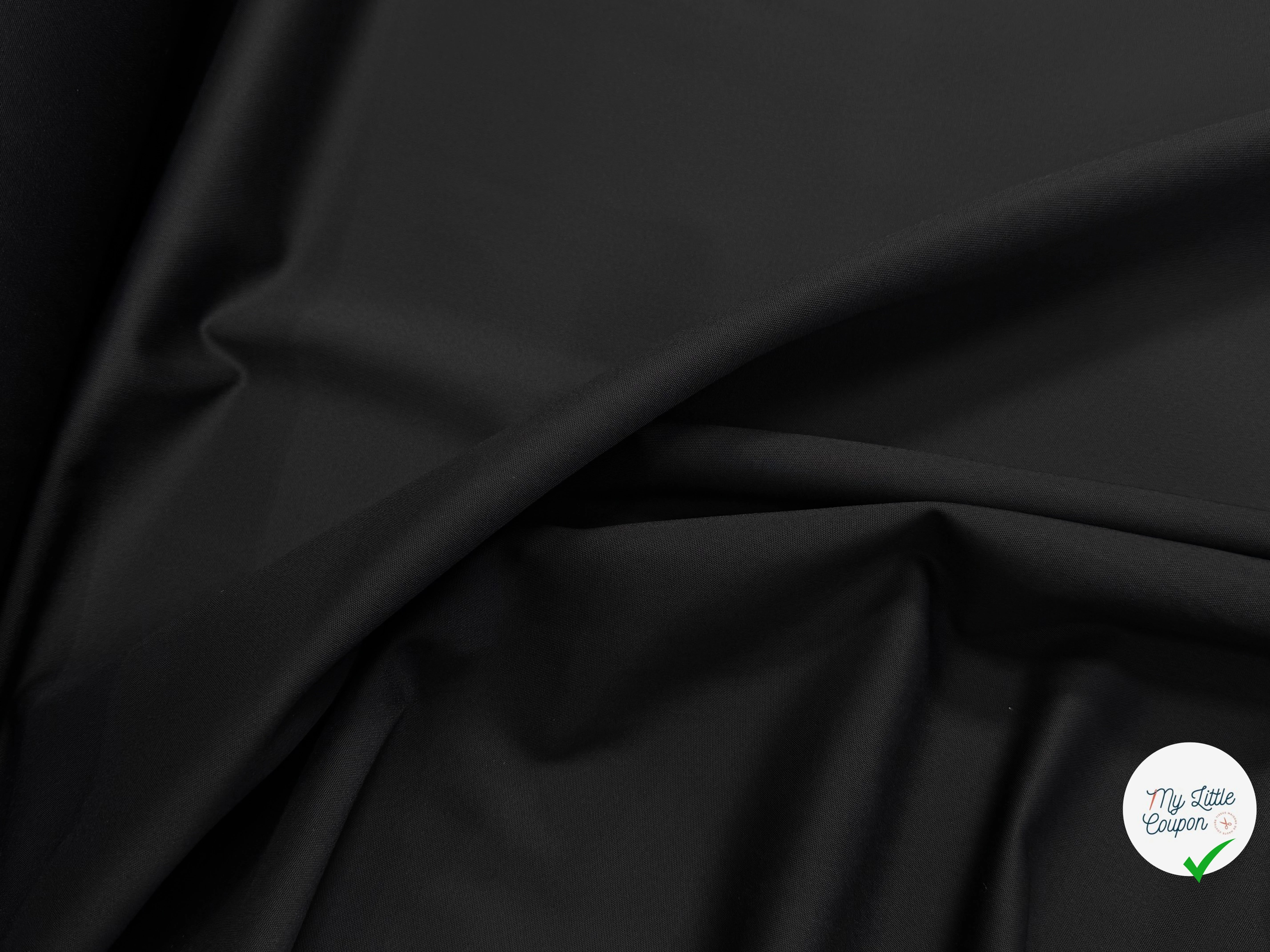 SUBLIME DRAPERIE NOIRE STRETCH TOUCHER ULTRA DOUX ET TENUE IMPECCABLE ITALIE - My Little Coupon