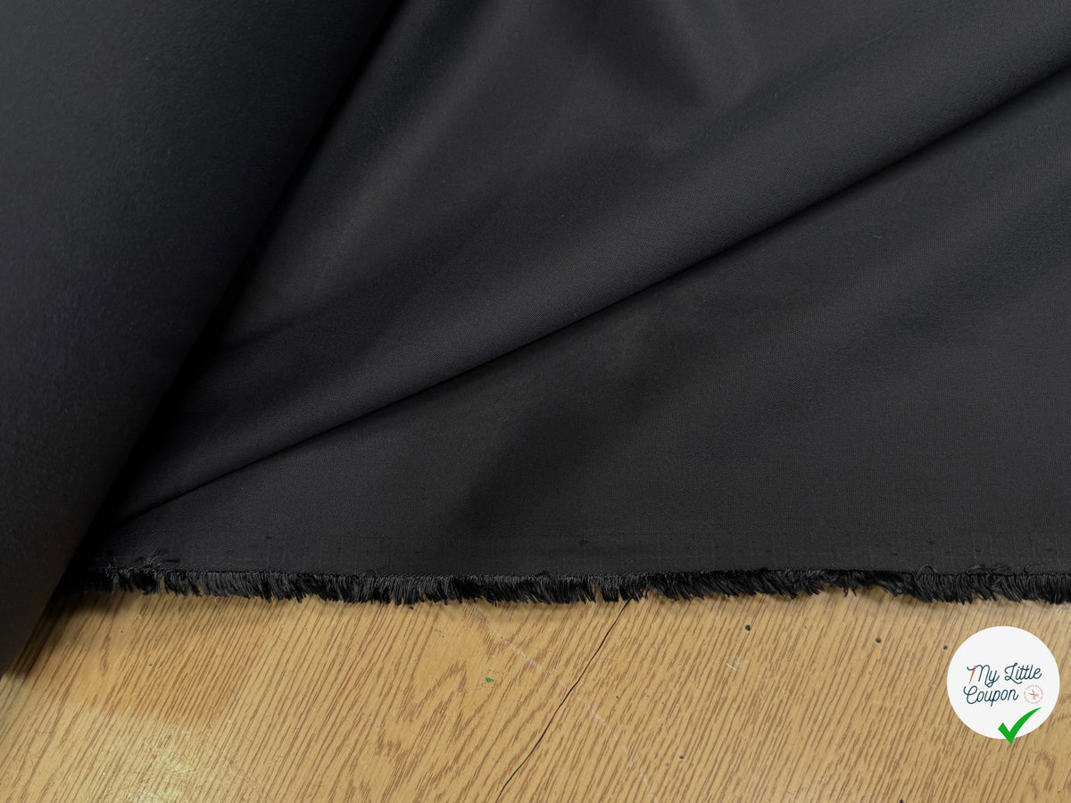 SUBLIME DRAPERIE NOIRE STRETCH TOUCHER ULTRA DOUX ET TENUE IMPECCABLE ITALIE - My Little Coupon