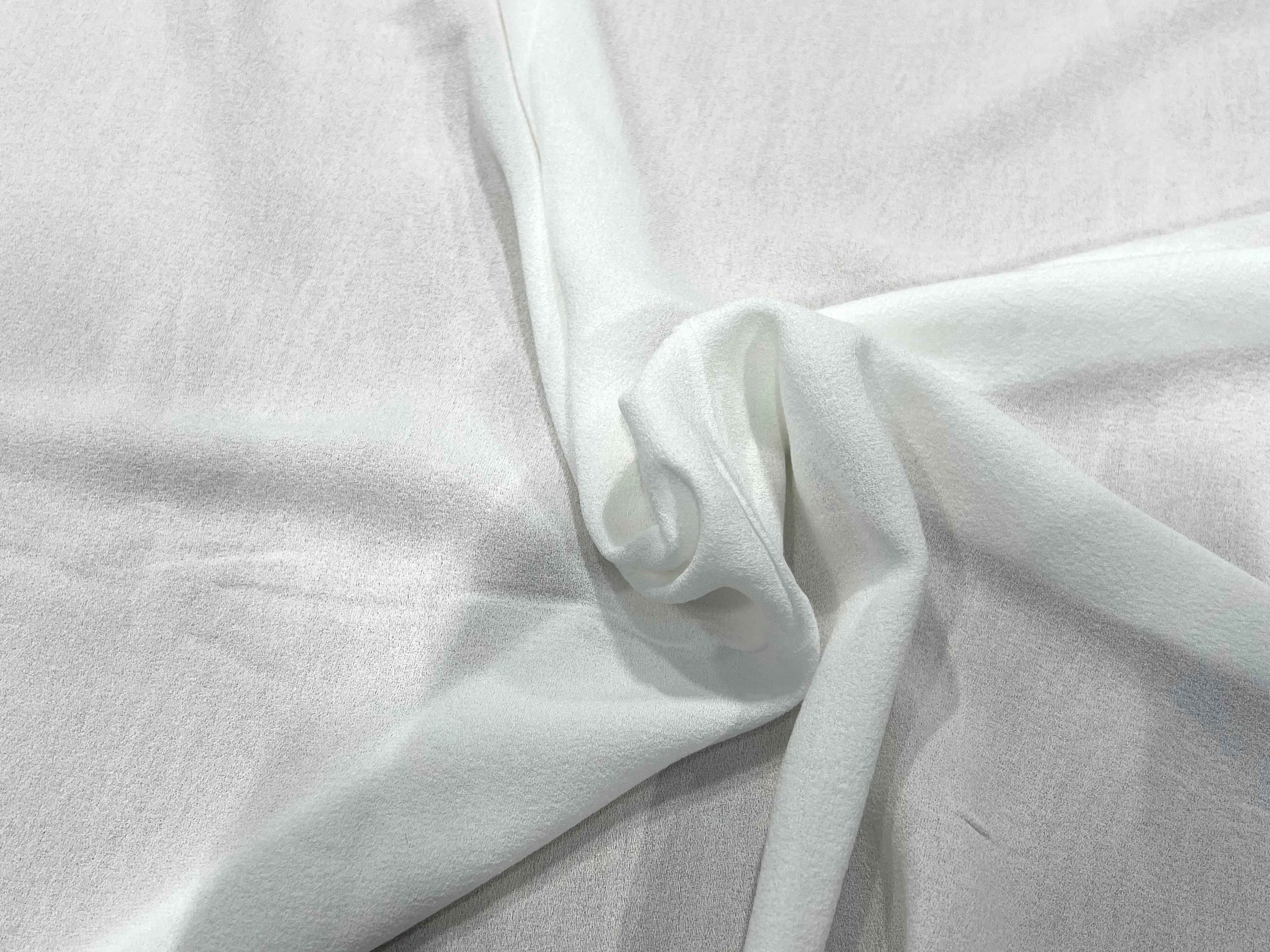 SUPERBE CREPE VISCOSE BLANC 100% VISCOSE 130CM - My Little Coupon