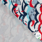 SWEAT FRENCH TERRY IMPRIMÉ REQUINS FOND ÉCRU - My Little Coupon