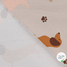 SWEAT FRENCH TERRY IMPRIMÉ TECKELS FOND SABLE - My Little Coupon