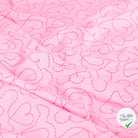 SWEAT FRENCH TERRY PAILLETÉ IMPRIMÉ CŒURS FOND POUDRÉ - My Little Coupon