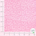 SWEAT FRENCH TERRY PAILLETÉ IMPRIMÉ CŒURS FOND POUDRÉ - My Little Coupon