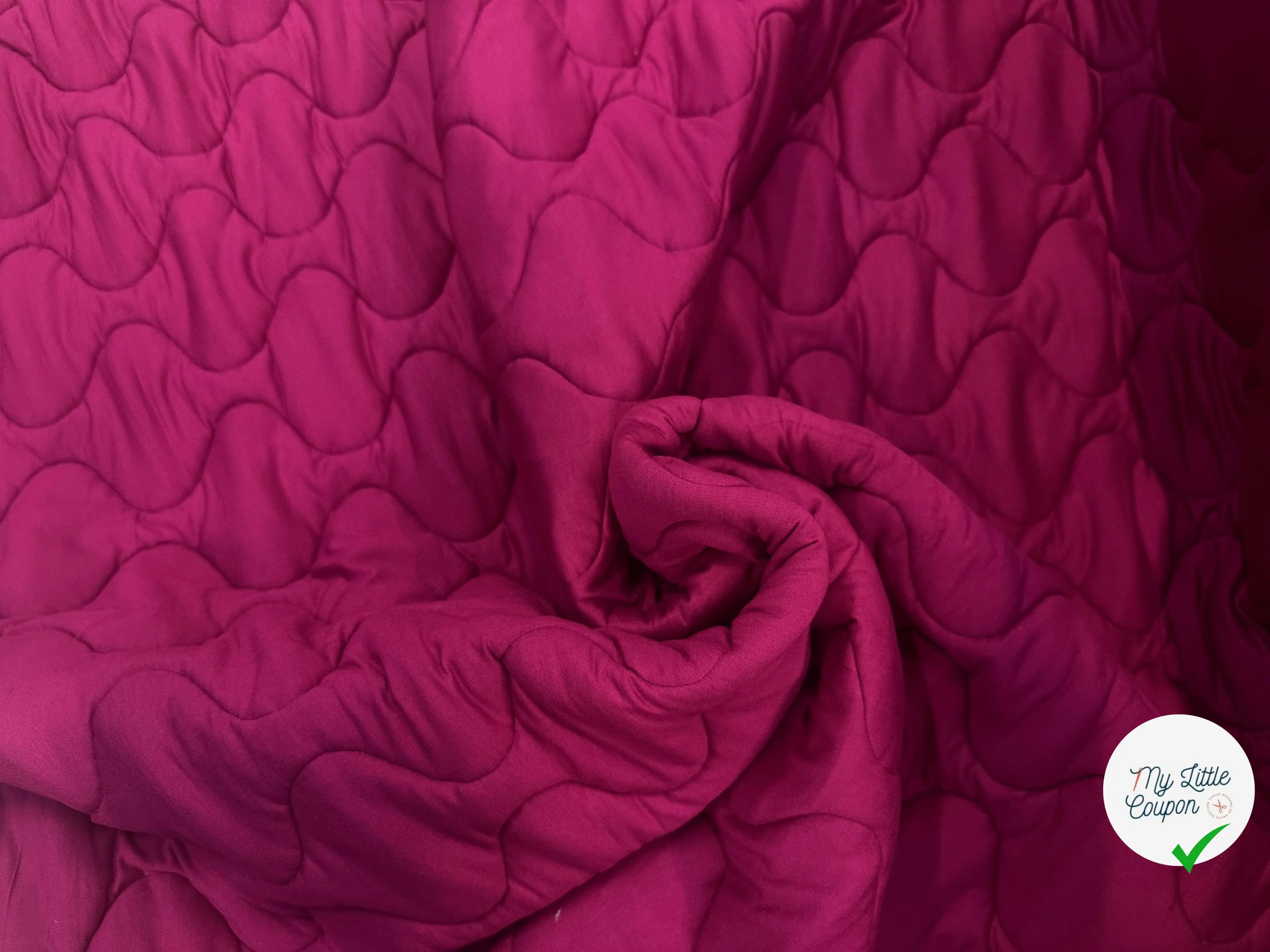 SWEAT MATELASSÉ FUSCHIA VISCOSE DOUBLE FACE MATELASSAGE FRANÇAIS MLC INTERN