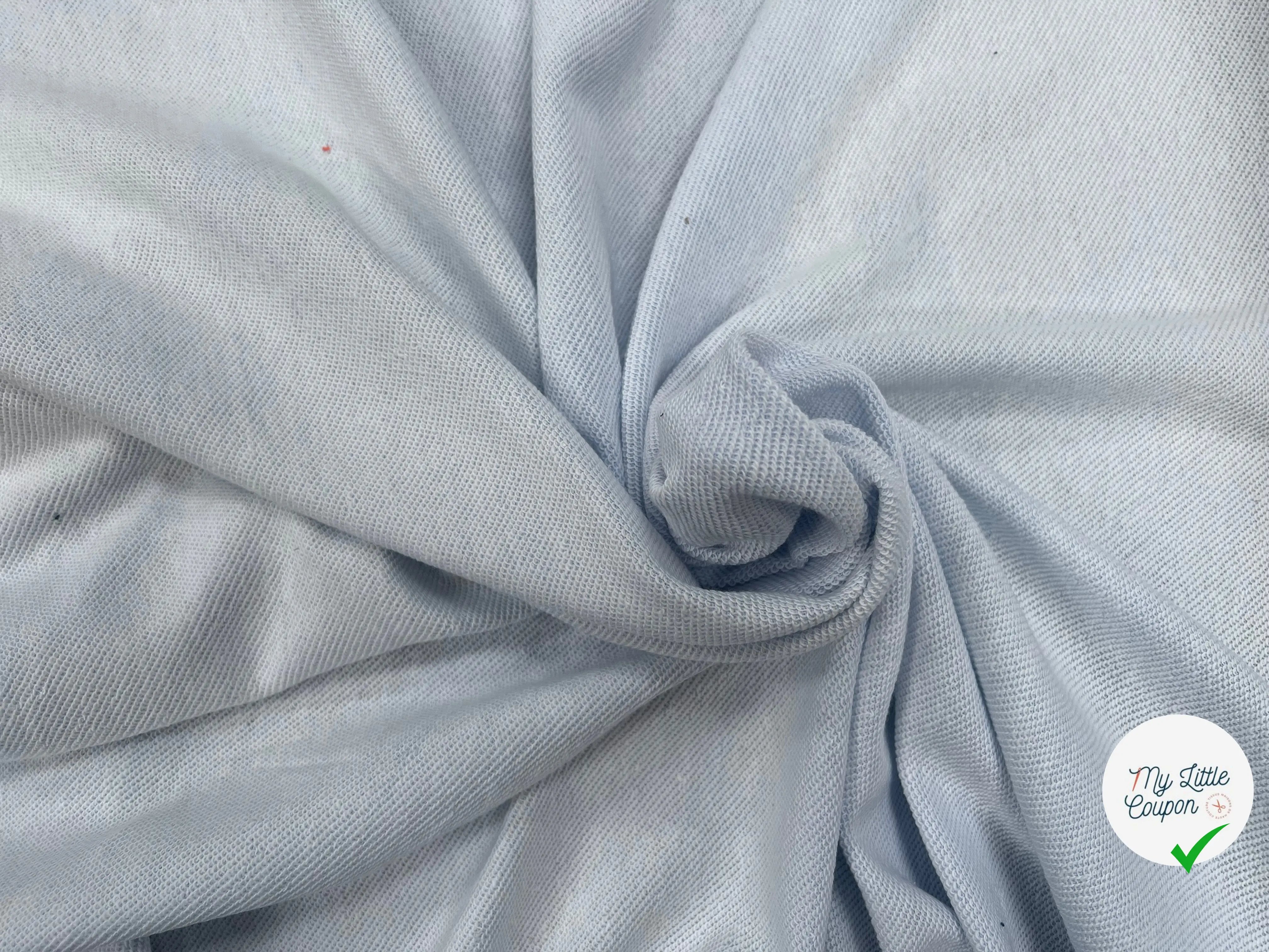 SWEAT TECHNIQUE 64% COTON MADE IN FRANCE CIEL/BLANC - My Little Coupon