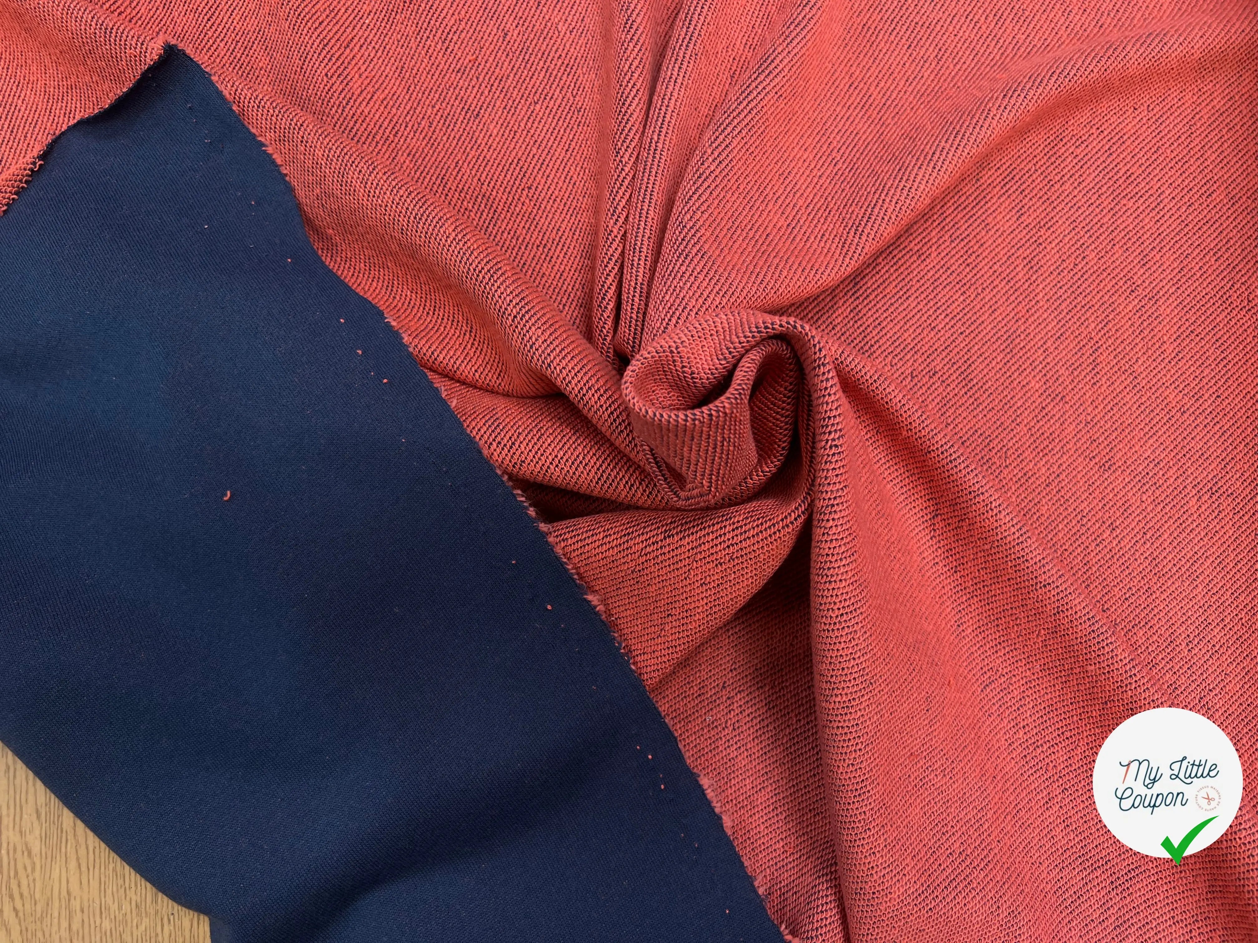 SWEAT TECHNIQUE 64% COTON MADE IN FRANCE NAVY/ORANGE - My Little Coupon