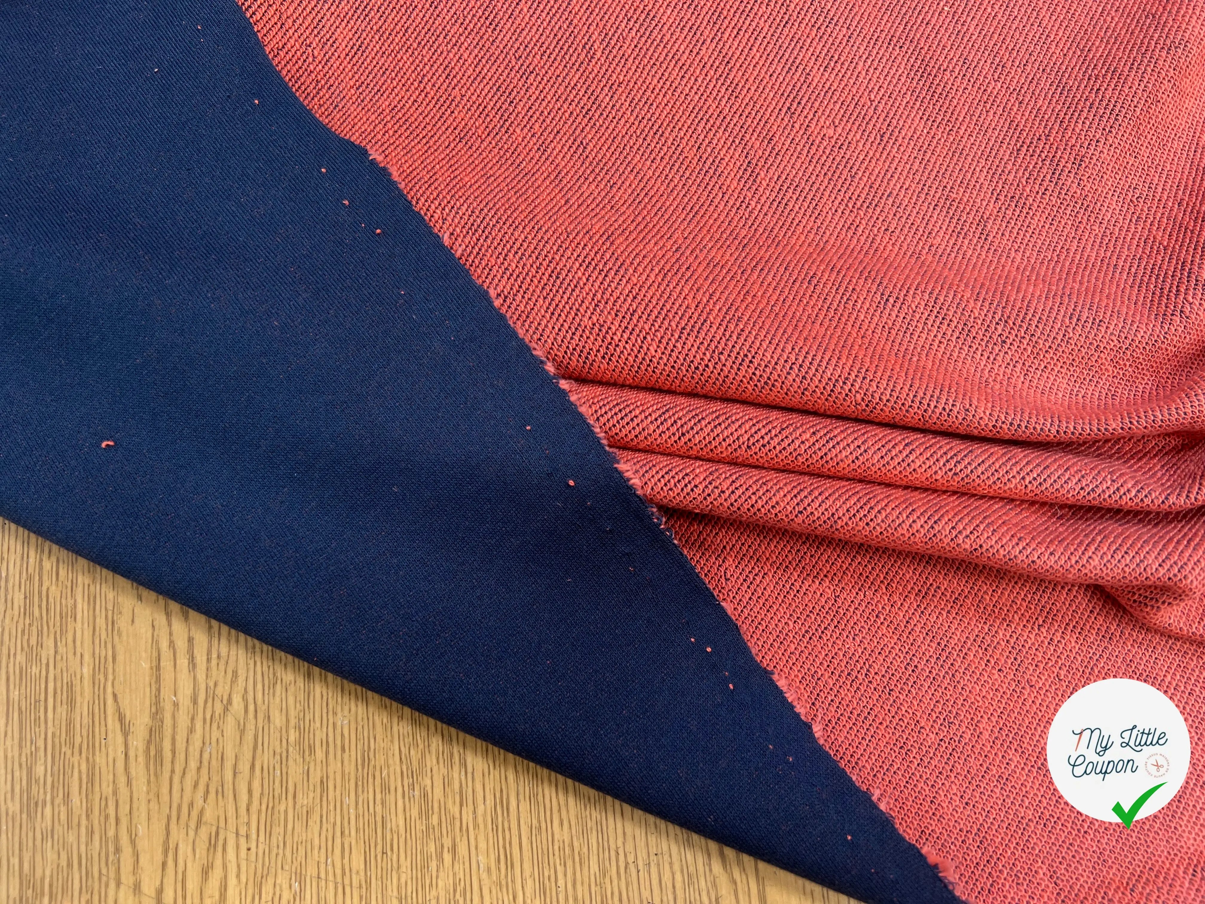 SWEAT TECHNIQUE 64% COTON MADE IN FRANCE NAVY/ORANGE - My Little Coupon