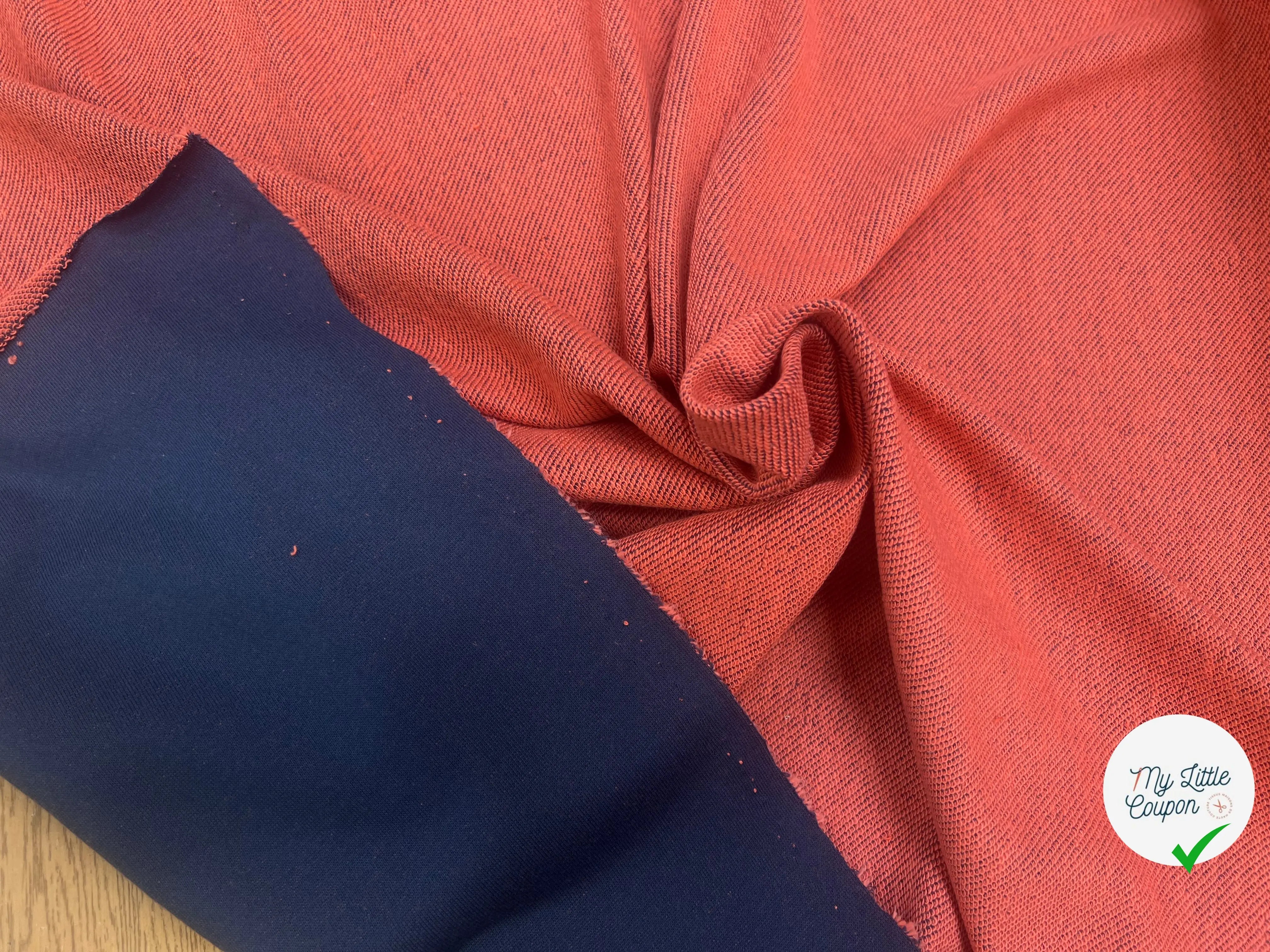 SWEAT TECHNIQUE 64% COTON MADE IN FRANCE NAVY/ORANGE - My Little Coupon