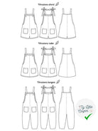 Salopette Fauvette | Du 3 au 12 ans | Marmaï Patterns - My Little Coupon - tissu - coudre