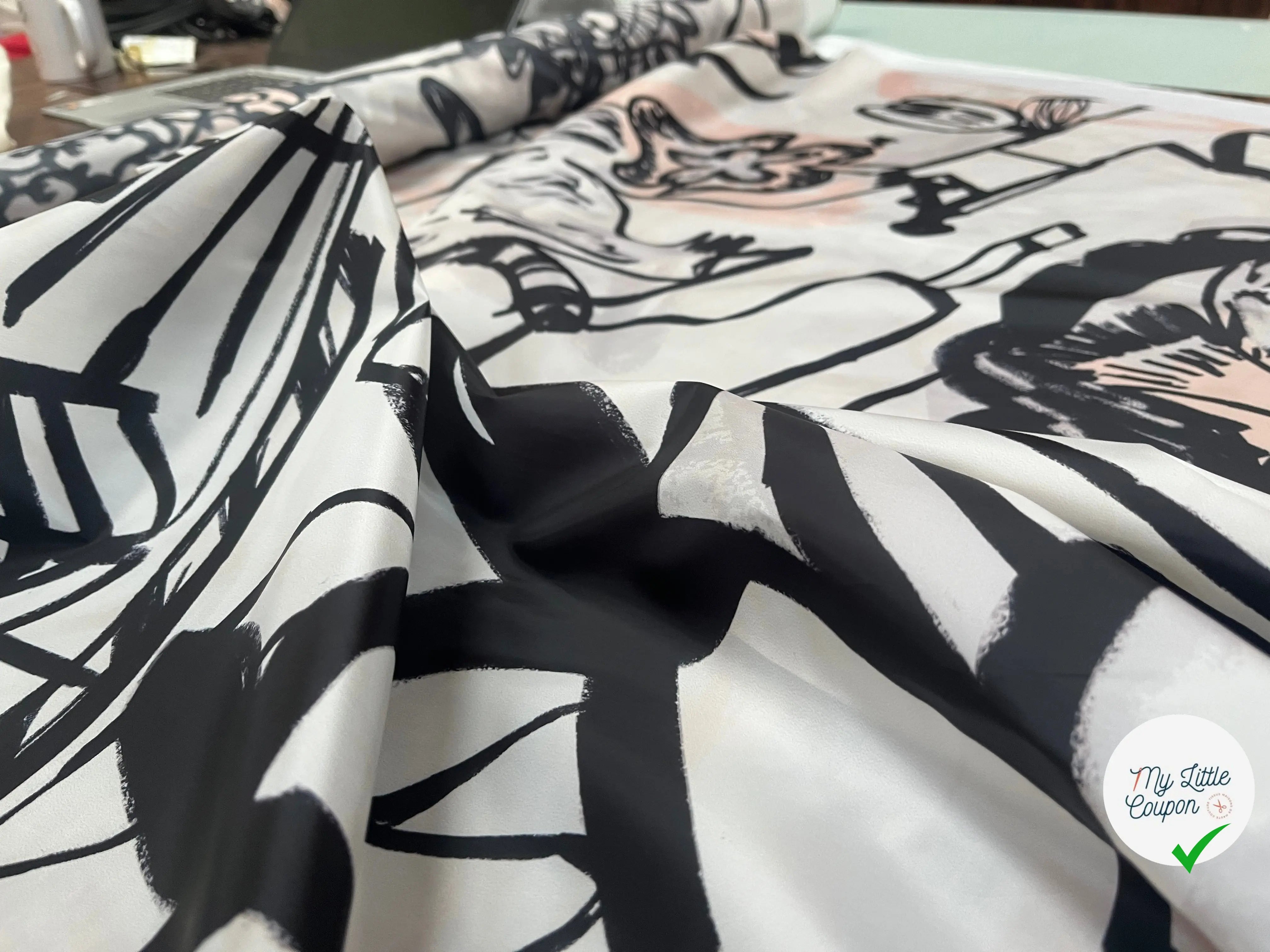 TAFETAS PARKA MOTIF GRIBOUILLI GRAPHIQUE - My Little Coupon