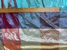 TAFFETAS À CARREAUX MULTICOLORE MÉTALISSÉ - My Little Coupon