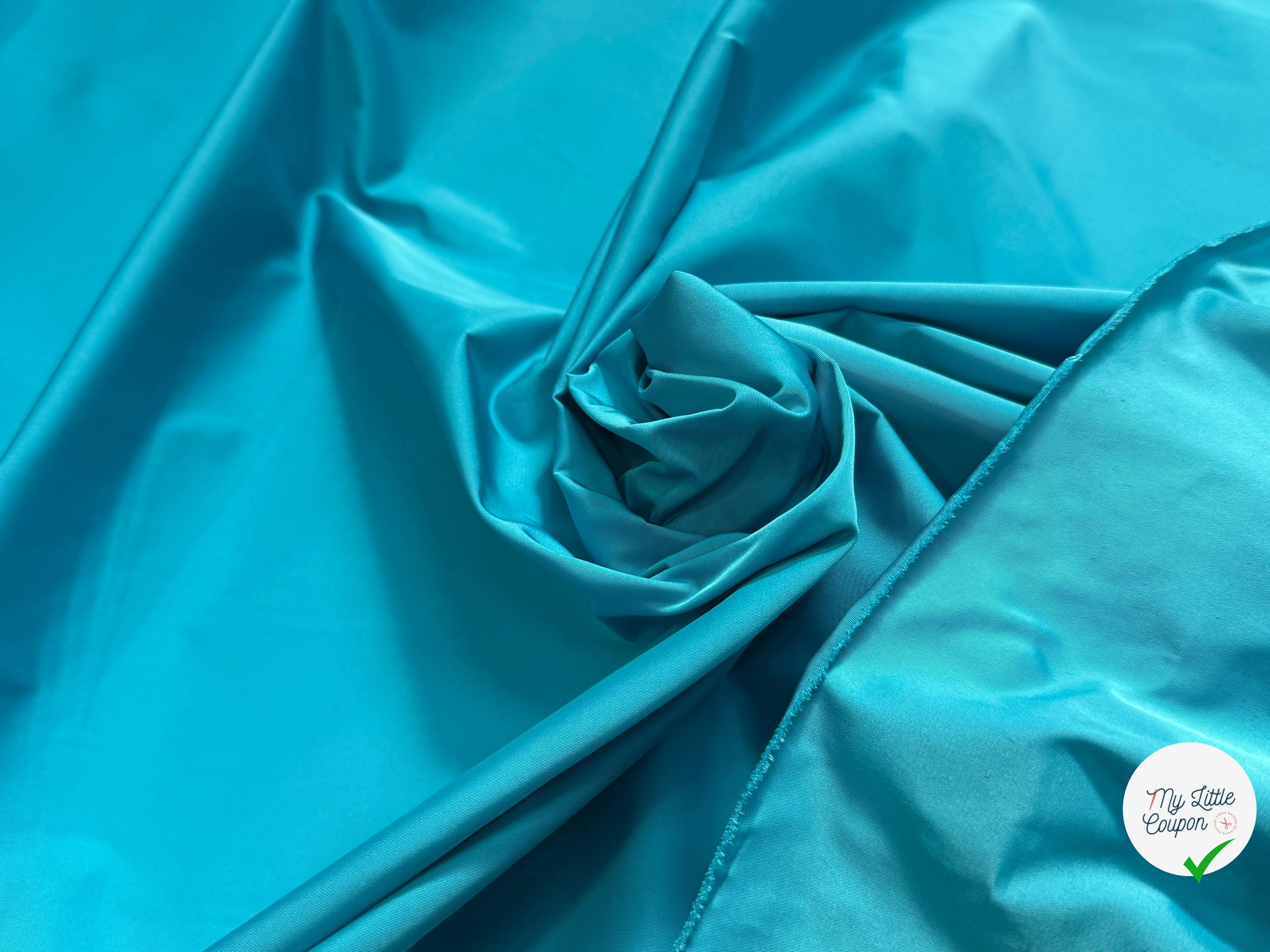 TAFFETAS BELLE DENSITÉ TURQUOISE - My Little Coupon