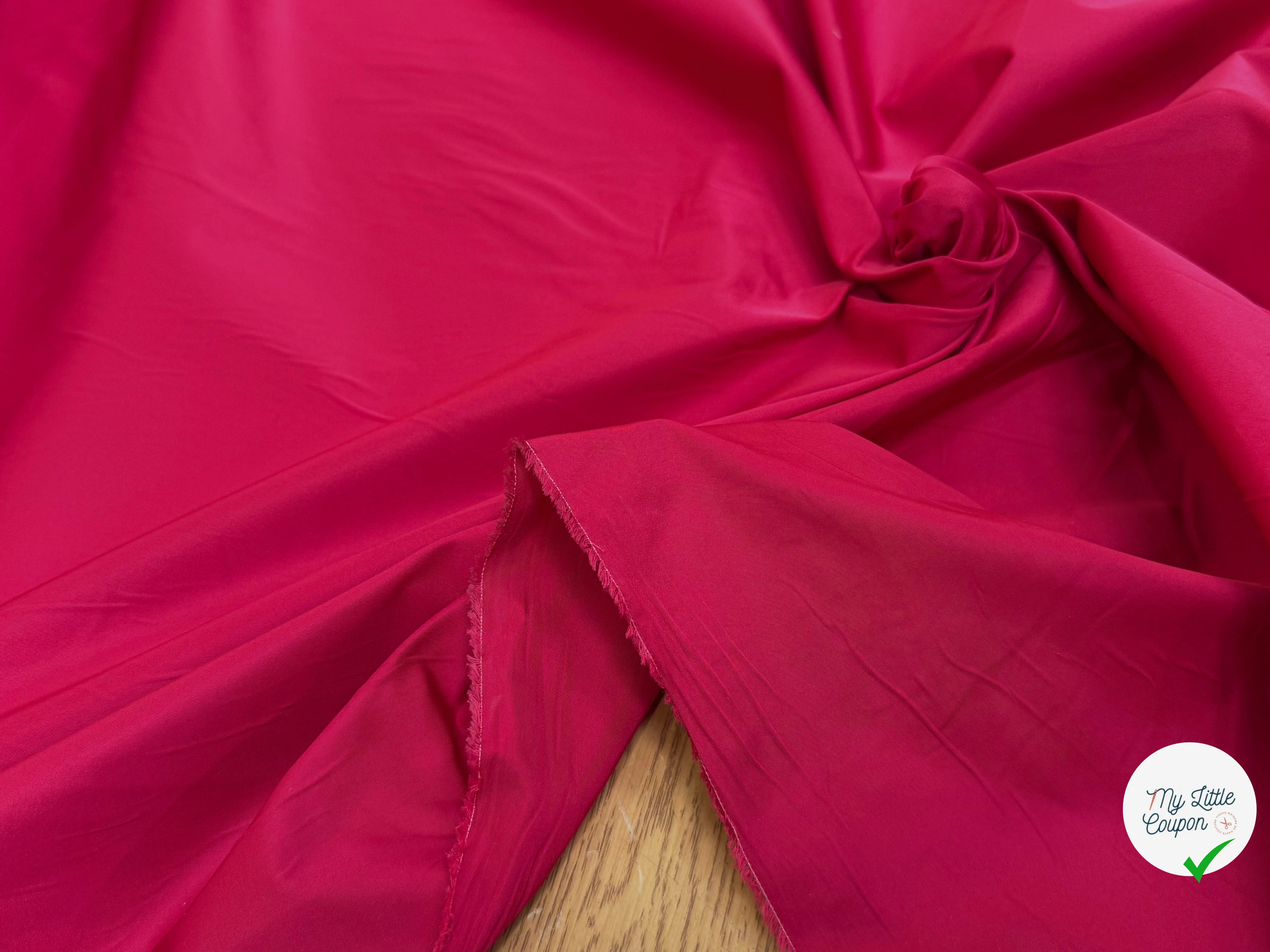 TAFFETAS LOURD CHIC ROSE ROUGE - My Little Coupon