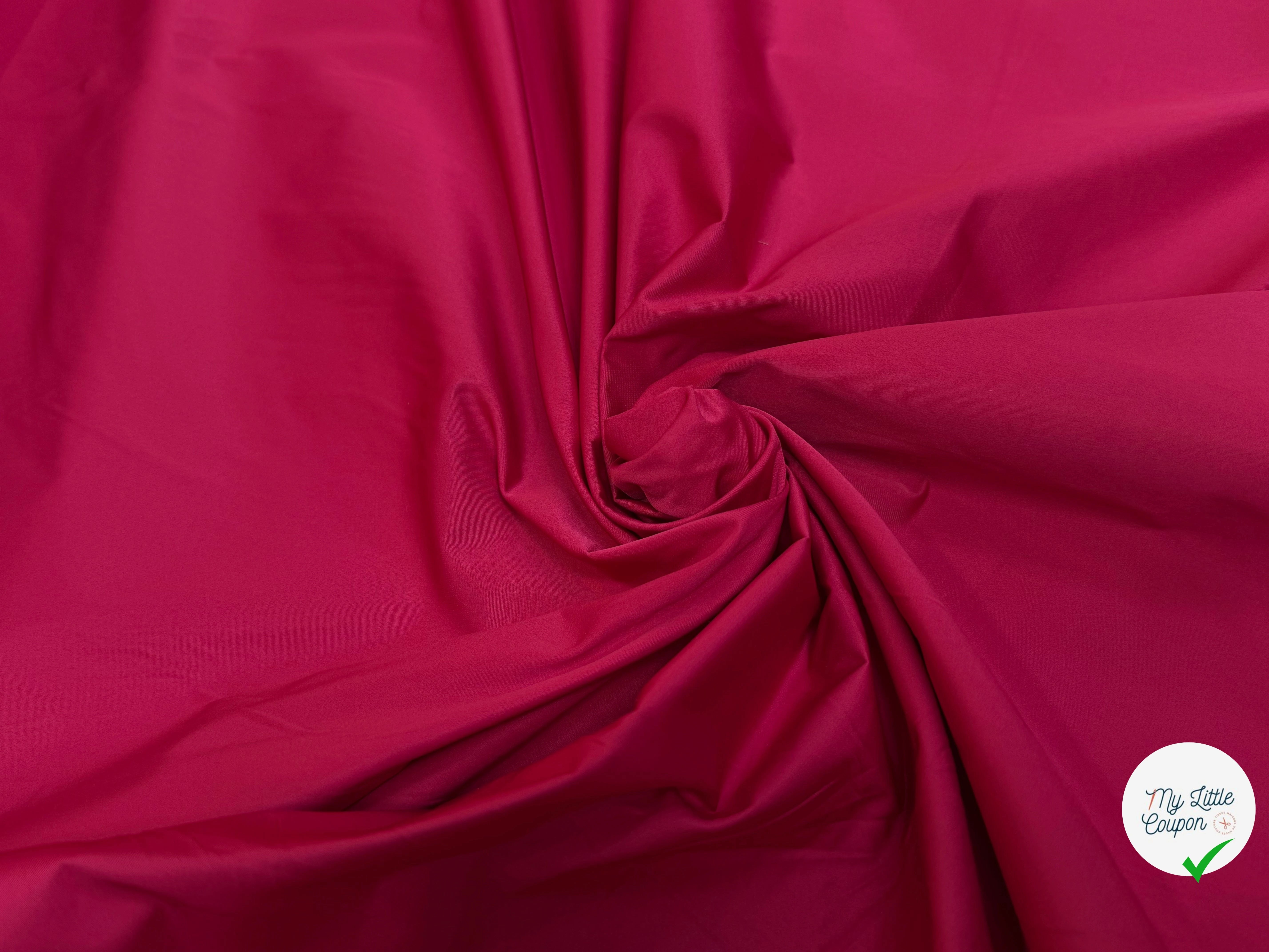 TAFFETAS LOURD CHIC ROSE ROUGE - My Little Coupon
