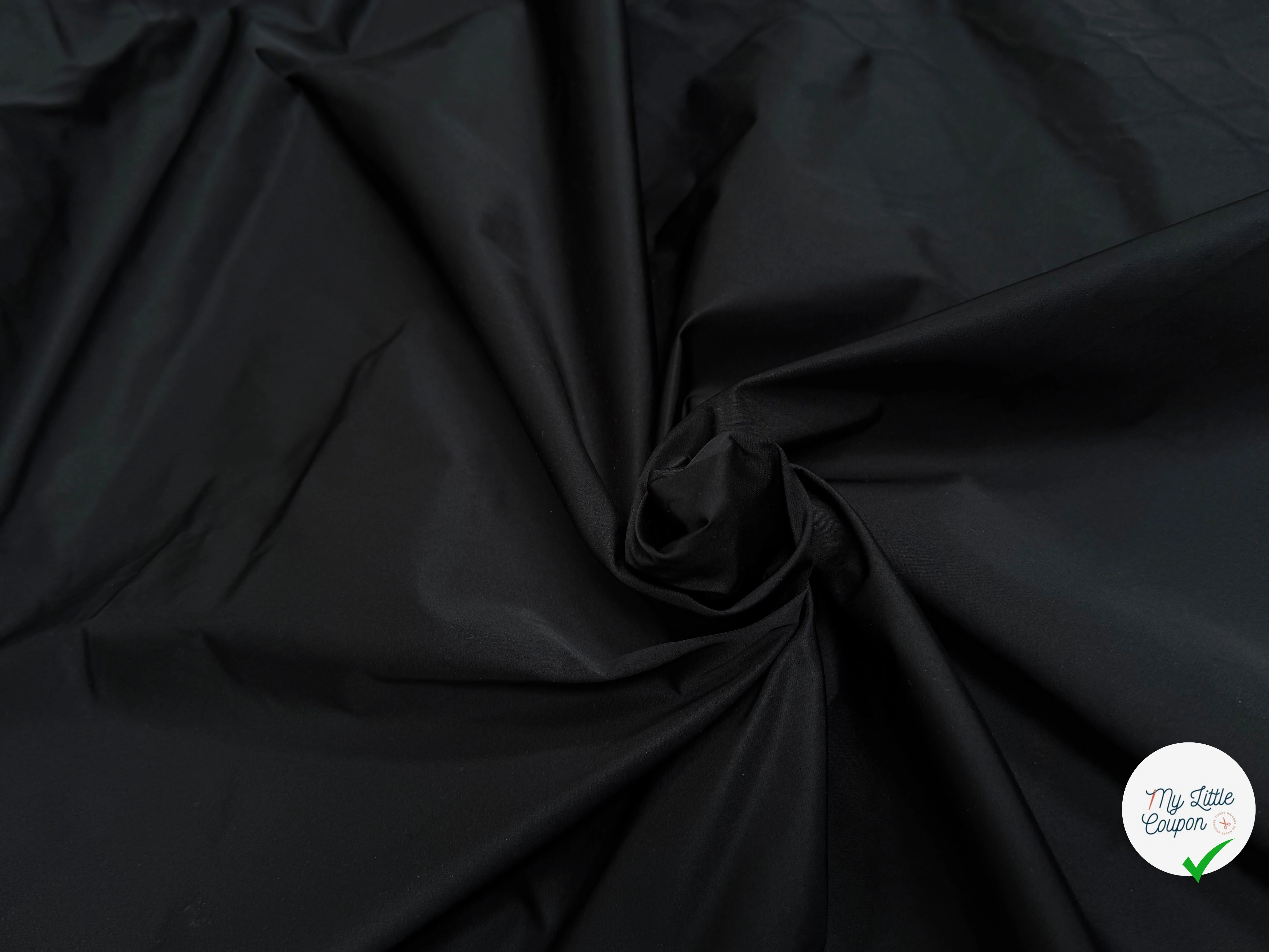 TAFFETAS LOURD CRAQUANT BEAU TOUCHER NOIR - My Little Coupon