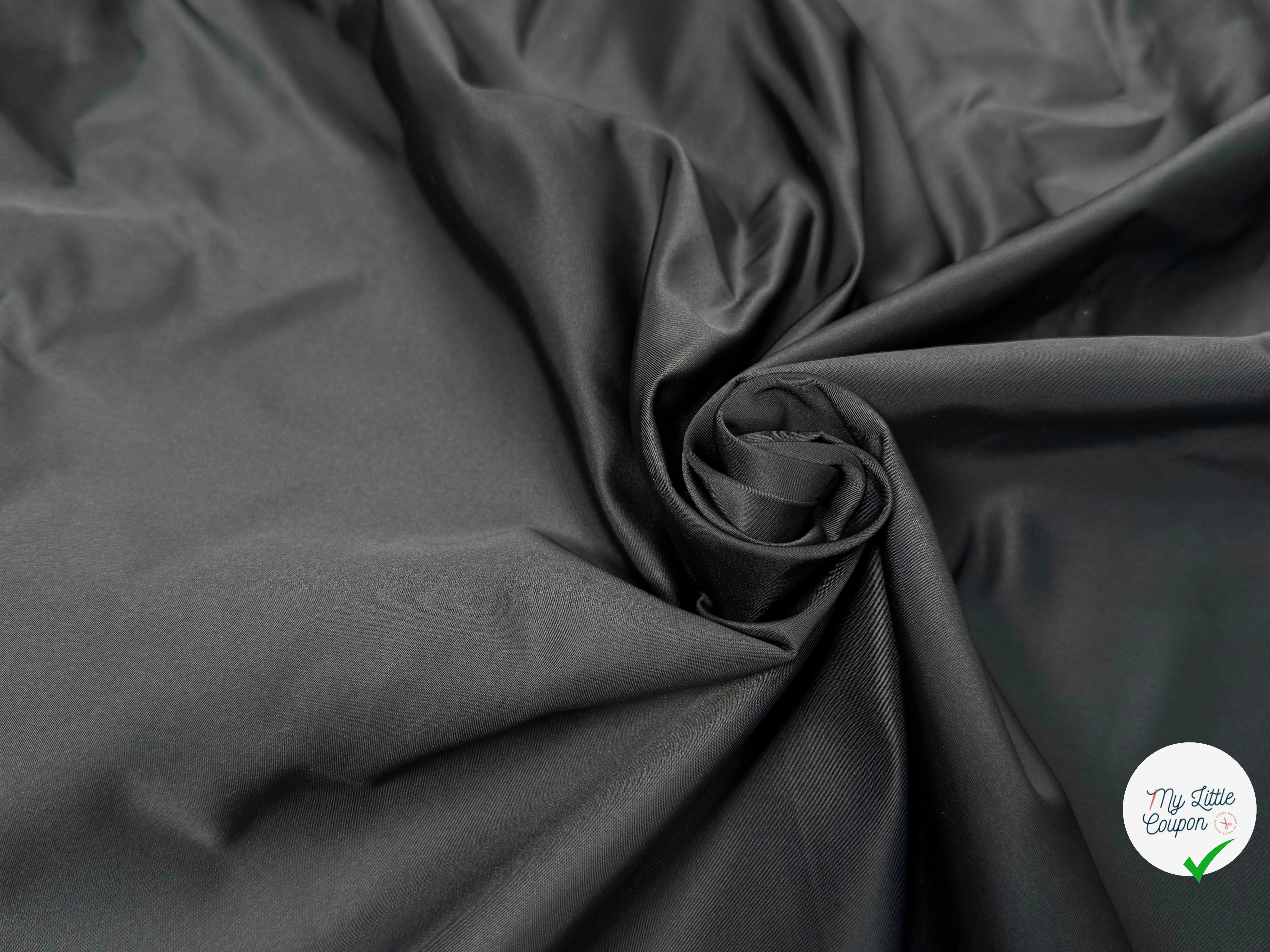 TAFFETAS LOURD SUPERBE TOUCHER GRIS FONCÉ - My Little Coupon