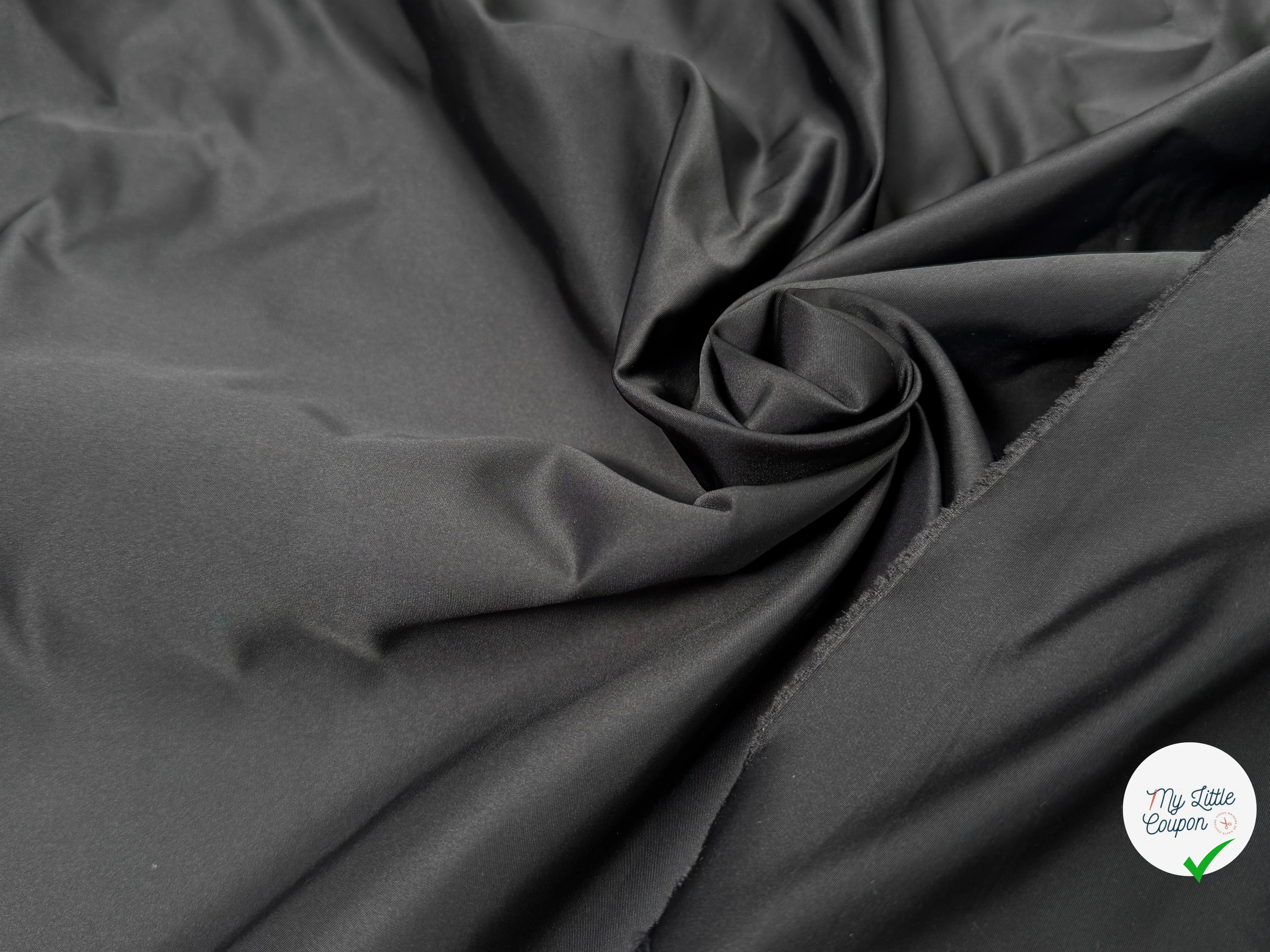 TAFFETAS LOURD SUPERBE TOUCHER GRIS FONCÉ - My Little Coupon