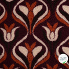 Teddy jacquard bordeaux - vue à plat