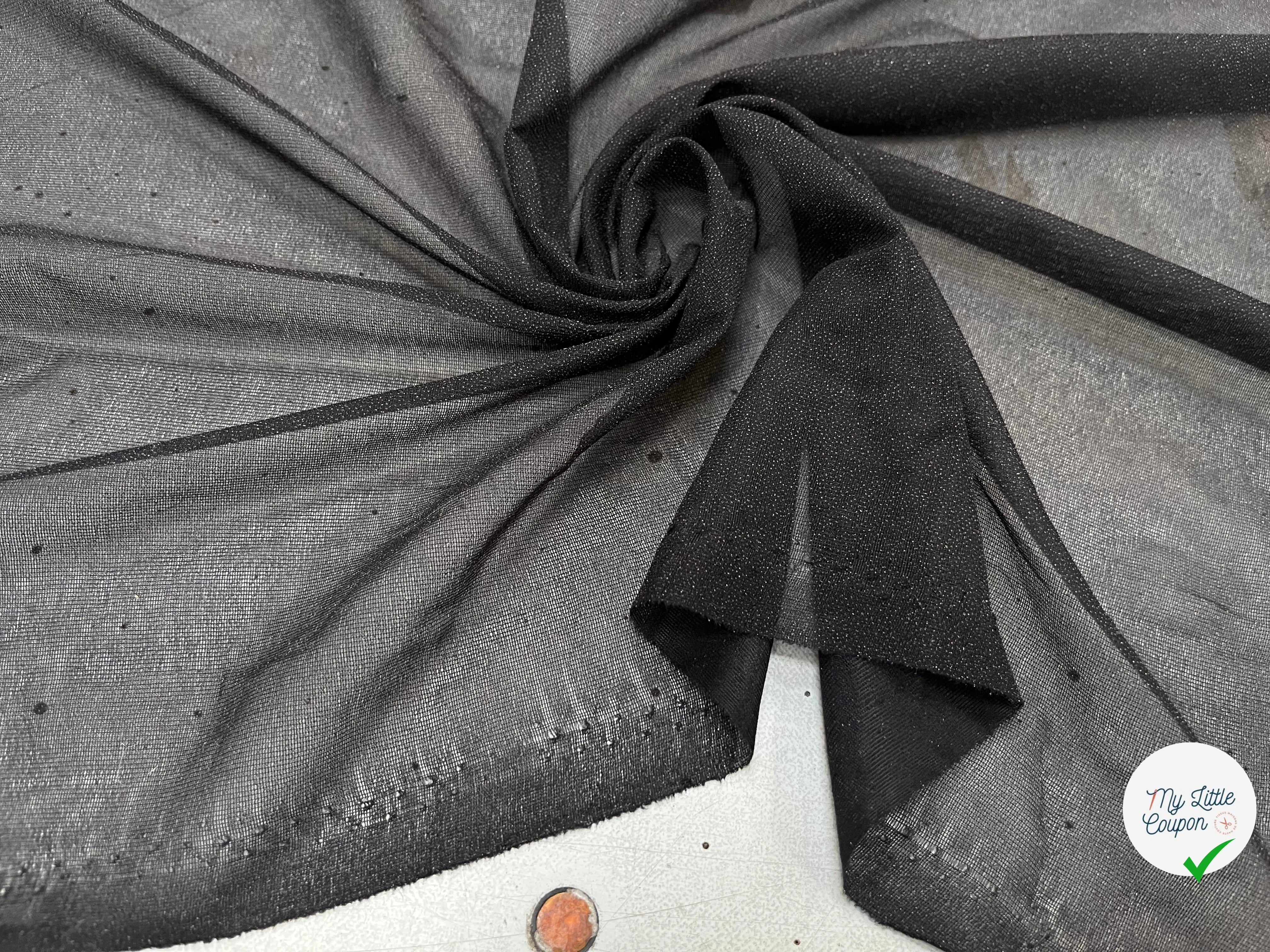 THERMOCOLLANT FIN À GRAIN NOIR 155CM - My Little Coupon