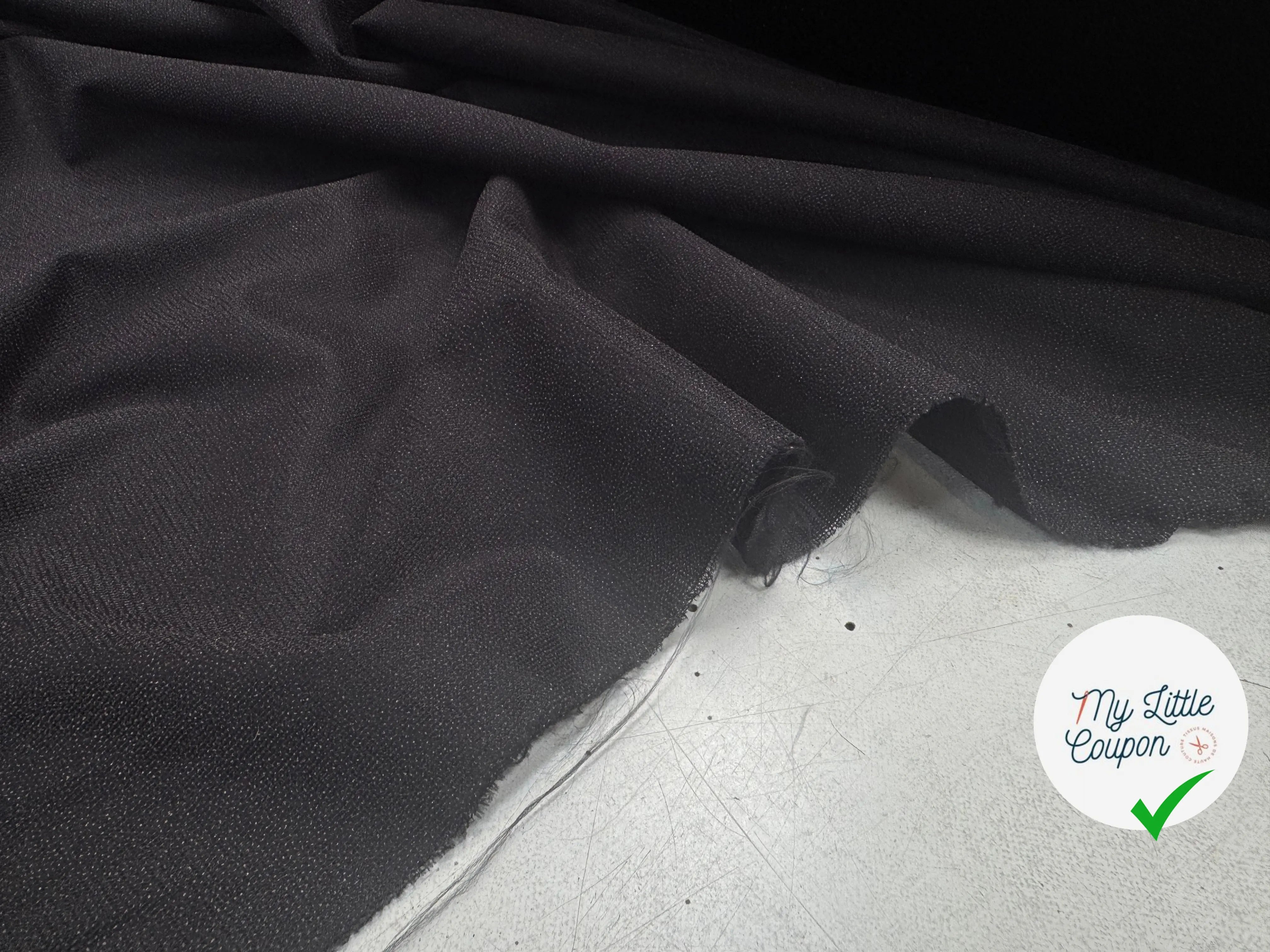 THERMOCOLLANT MAILLE NOIR PERLE DIAMANT - My Little Coupon