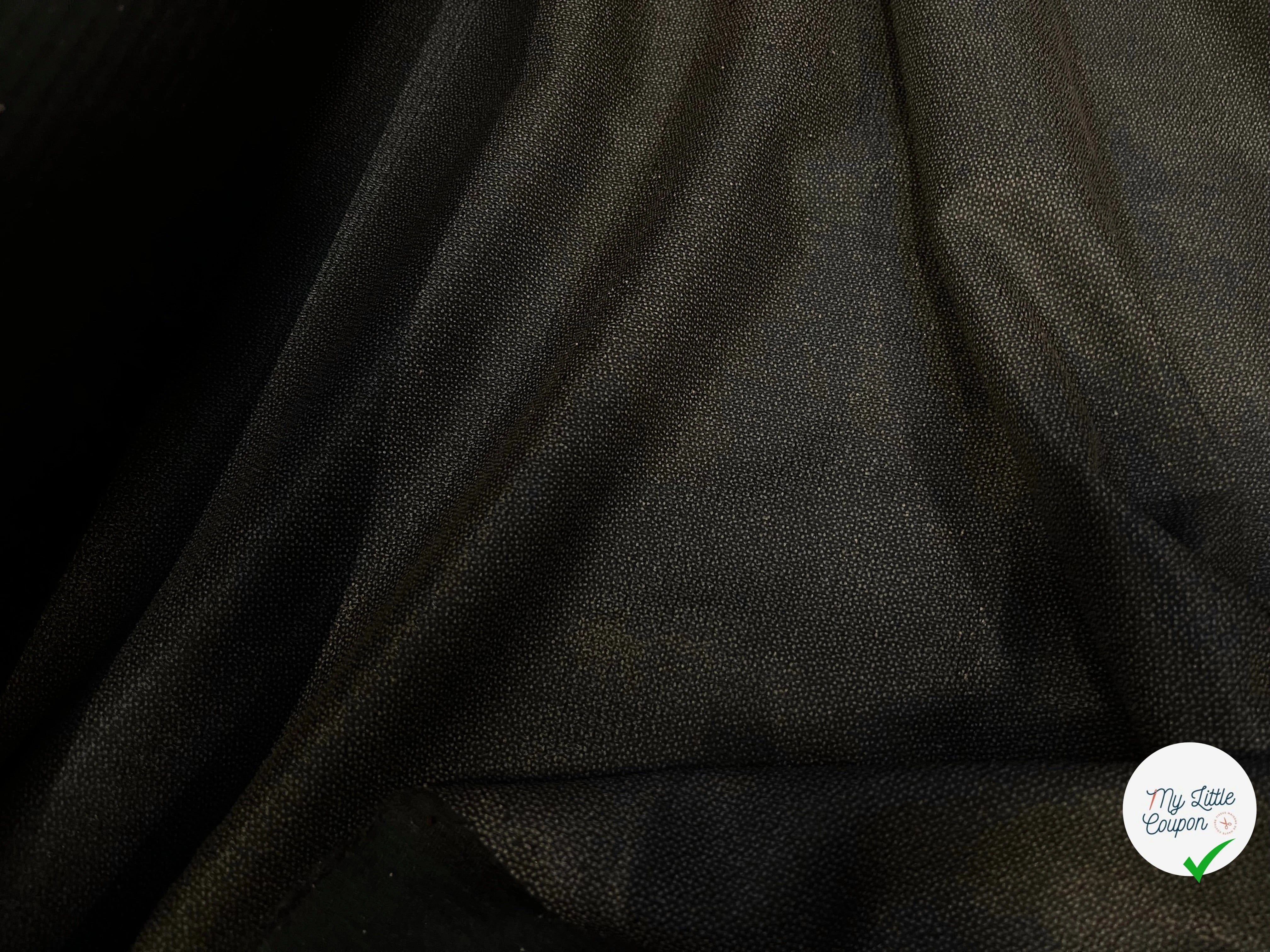 THERMOCOLLANT NOIR À GRAINS BRONZE ENVERS MOLLETONNÉ - My Little Coupon