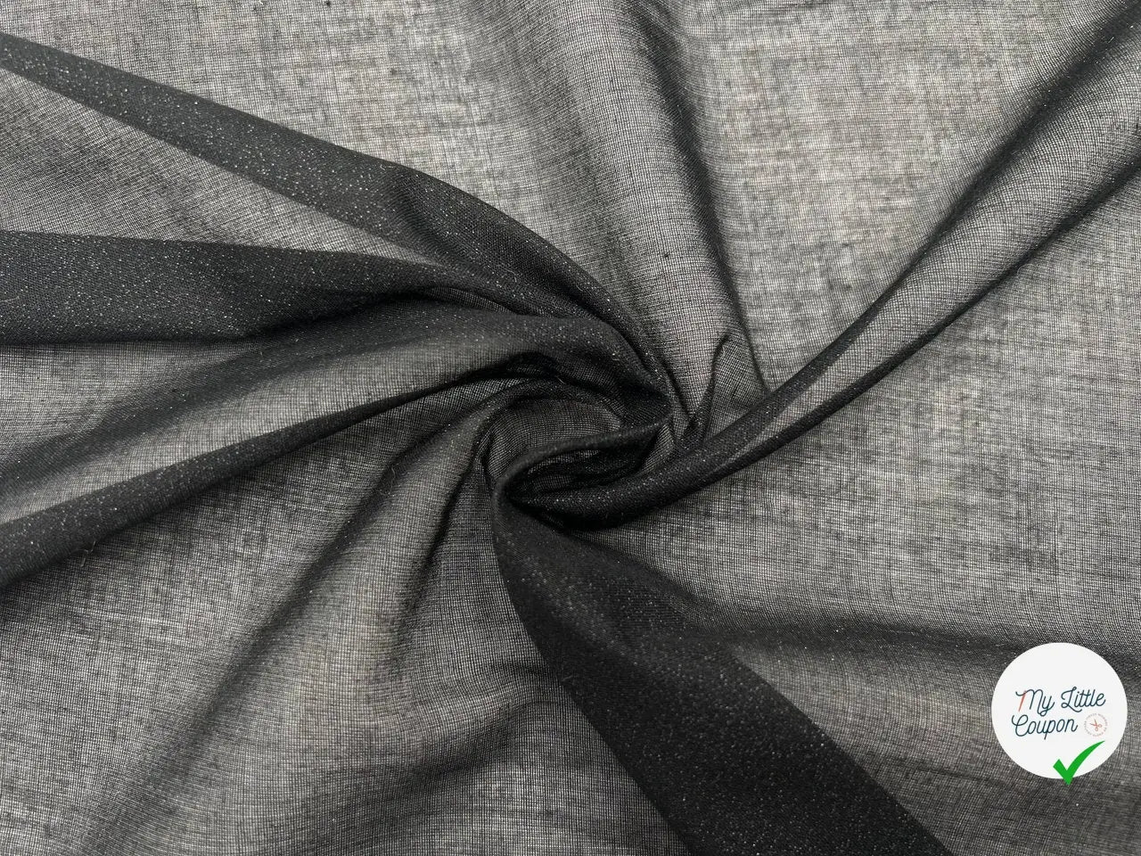 THERMOCOLLANT SOYEUX NOIR - My Little Coupon - tissu - coudre