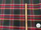 TISSÉ TEINT ÉCOSSAIS VERT ROUGE 150 CM - My Little Coupon