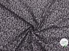 TISSU 100% COTON FERMIÈRE FEUILLAGE VIOLET FOND NOIR - My Little Coupon - tissu - coudre