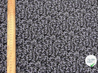 TISSU 100% COTON FERMIÈRE FEUILLAGE VIOLET FOND NOIR - My Little Coupon - tissu - coudre