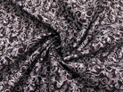 TISSU 100% COTON FERMIÈRE FEUILLAGE VIOLET FOND NOIR - My Little Coupon - tissu - coudre