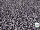 TISSU 100% COTON FERMIÈRE FEUILLAGE VIOLET FOND NOIR - My Little Coupon - tissu - coudre