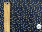 TISSU 100% COTON FERMIÈRE FOND BLEU MOTIF CREME - My Little Coupon - tissu - coudre