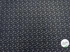 TISSU 100% COTON FERMIÈRE FOND BLEU MOTIF CREME - My Little Coupon - tissu - coudre