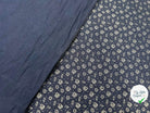TISSU 100% COTON FERMIÈRE FOND BLEU MOTIF CREME - My Little Coupon - tissu - coudre