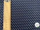 TISSU 100% COTON FERMIÈRE FOND BLEU MOTIF FEUILLAGES - My Little Coupon - tissu - coudre