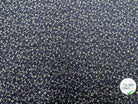 TISSU 100% COTON FERMIÈRE FOND BLEU PETITES ROSACES - My Little Coupon - tissu - coudre