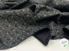 TISSU 100% COTON FERMIÈRE GÉOMÉTRIE CIRCULAIRE FOND NOIR - My Little Coupon - tissu - coudre